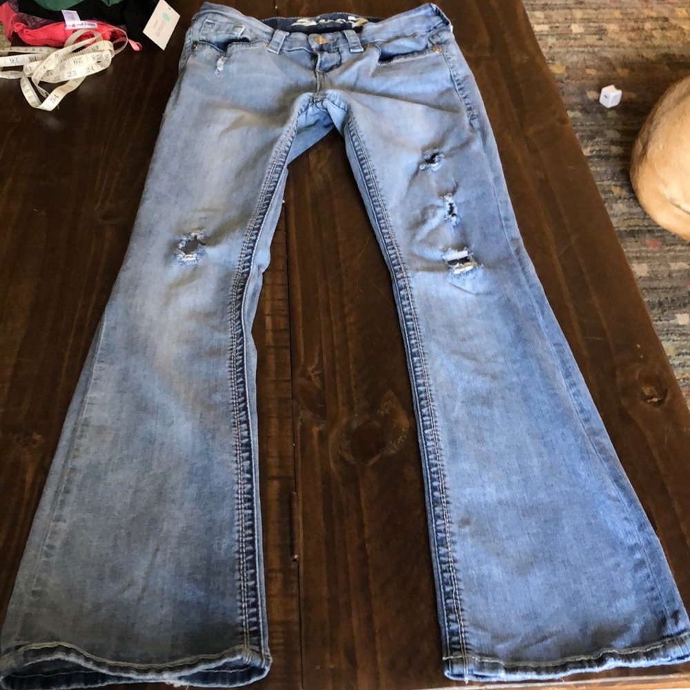 Seven Bootcut lightly Destroyed Jeans